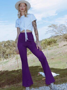 Black Milk Clothing Push-it Flared Pants